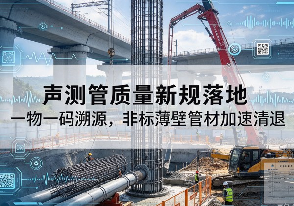 西畴声测管质量新规落地，一物一码溯源，非标薄壁管材加速清退