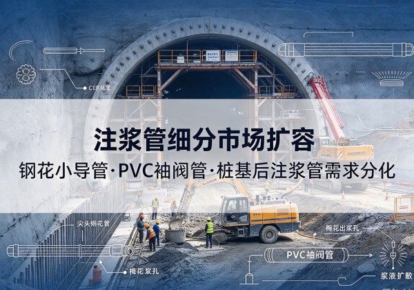 西畴注浆管细分市场扩容，隧道钢花小导管、PVC 袖阀管、桩基后注浆管需求分化